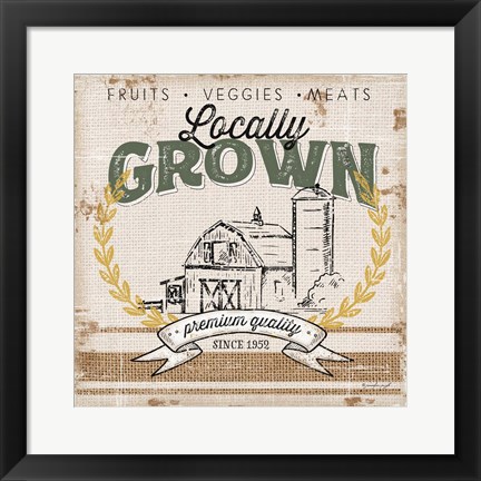 Framed Locally Grown Print