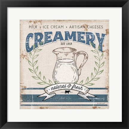 Framed Creamery Print