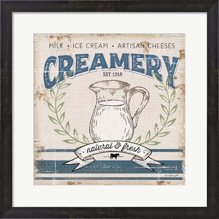 Framed Creamery Print