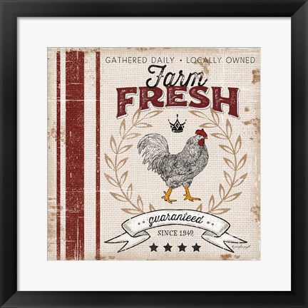 Framed Farm Fresh Print