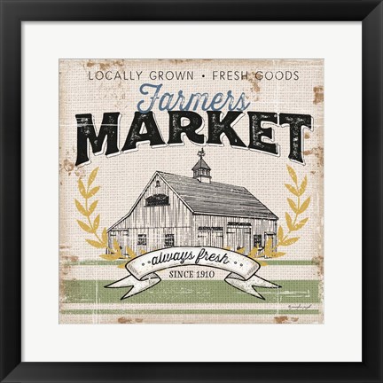 Framed Farmer&#39;s Market Print