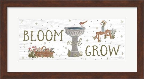 Framed Blooming Garden VIII Print