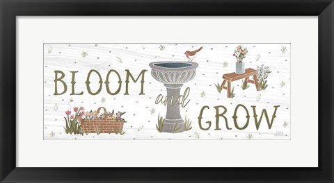 Framed Blooming Garden VIII Print