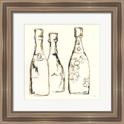 Framed Champagne is Grand IV Print