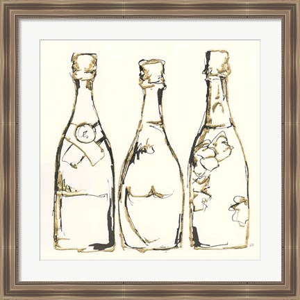 Framed Champagne is Grand III Print