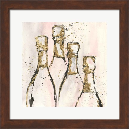 Framed Champagne is Grand II Print