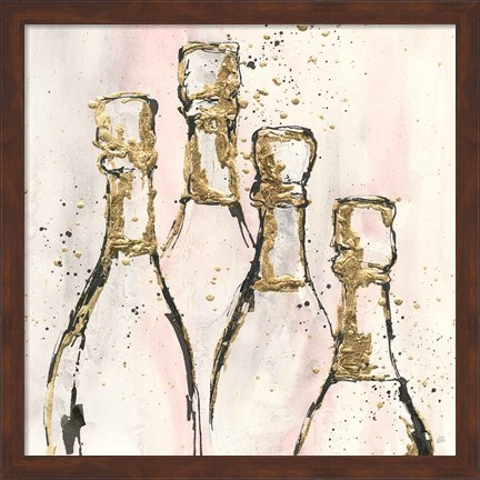 Framed Champagne is Grand II Print