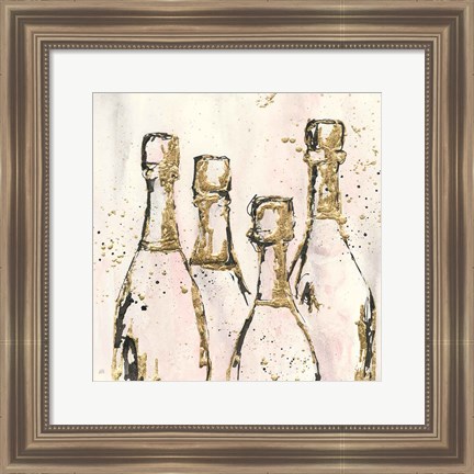 Framed Champagne is Grand I Print