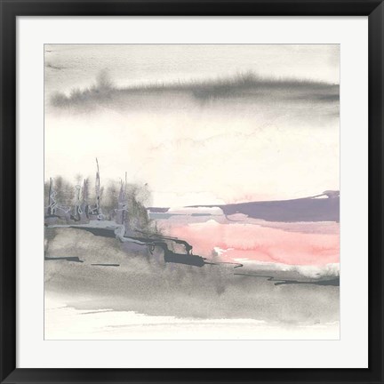 Framed Blush Valley I Print