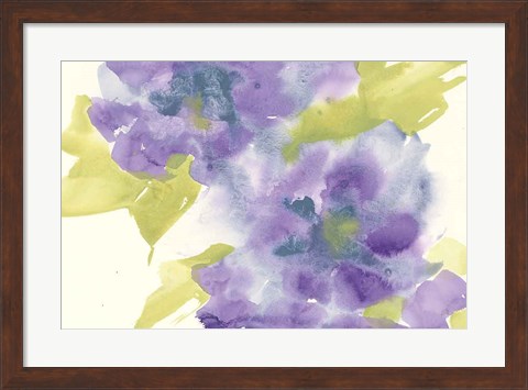 Framed Violet and Gray II Print