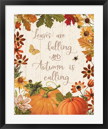 Framed Fall Garden III v2 Print