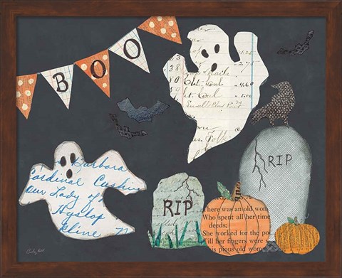 Framed Halloween Whimsy III Print