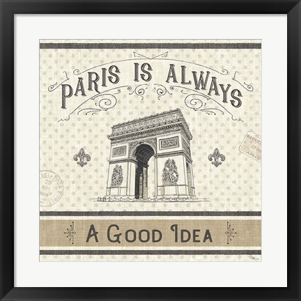 Framed Paris Farmhouse IV Print