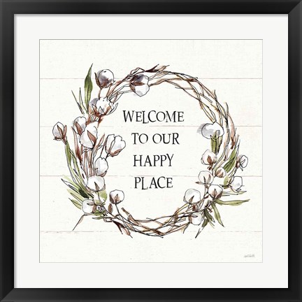 Framed Country Life VII Welcome Print