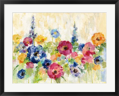 Framed Sunshine Field Flowers Print