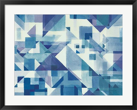 Framed Try Angles I Blue Print