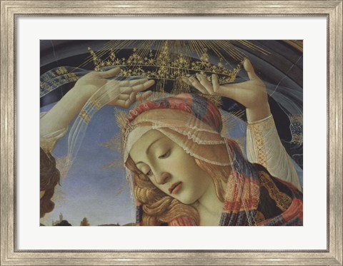 Framed Madonna of the Magnificat (detail) Print