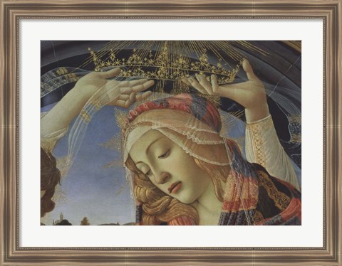 Framed Madonna of the Magnificat (detail) Print