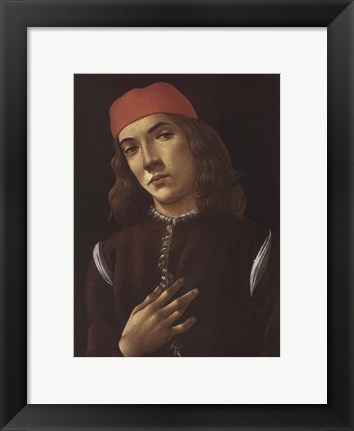 Framed Portrait of Youth Print