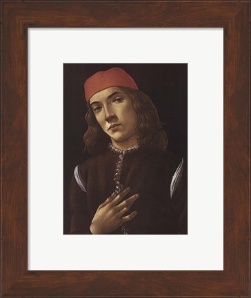 Framed Portrait of Youth Print