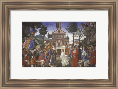 Framed Temptation of Christ, 1481-1482 Print