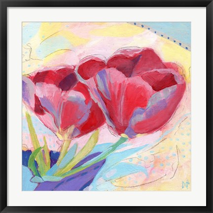 Framed Tulips No. 2 Print