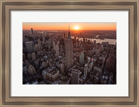Framed Empire Flight Sun Burst Print
