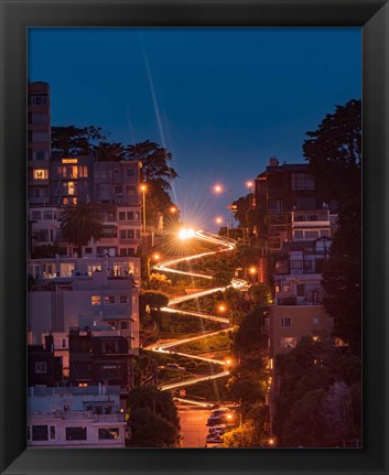 Framed Lombard Street Print