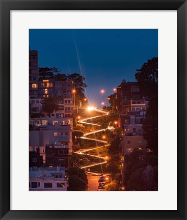 Framed Lombard Street Print