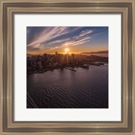 Framed Sunset Explosion 2 Print