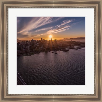 Framed Sunset Explosion 2 Print