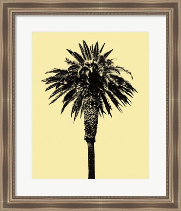 Framed Palm Tree 1996 (Yellow) Print