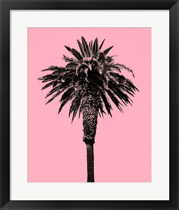 Framed Palm Tree 1996 (Pink) Print