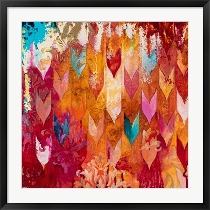 Framed Love Falls From The Sky Print
