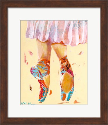 Framed Ballet Slippers Print