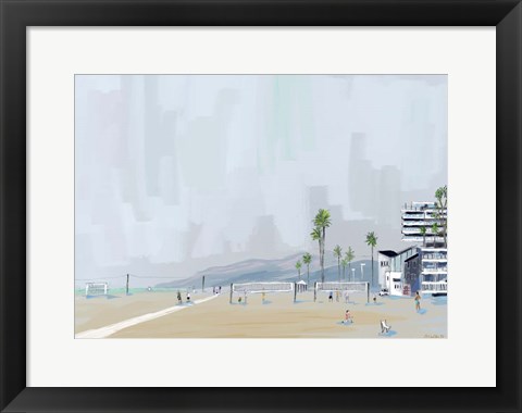 Framed Annenberg Beach House Print