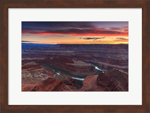 Framed Sunset at Dead Horse Print