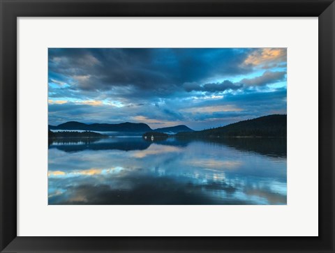 Framed Waiatt Bay Evening Print