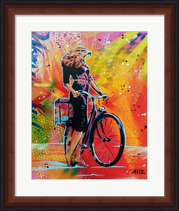 Framed Cycle Soaring Print