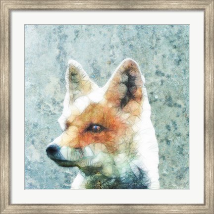 Framed Abstract Fox Print