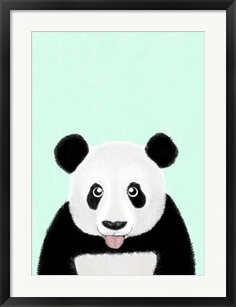 Framed Cute Panda Print