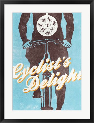 Framed Cyclist&#39;s Delight Print