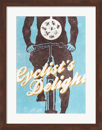 Framed Cyclist&#39;s Delight Print