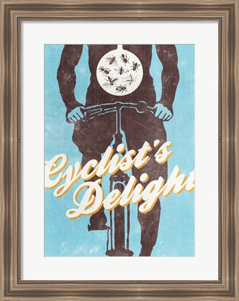 Framed Cyclist&#39;s Delight Print