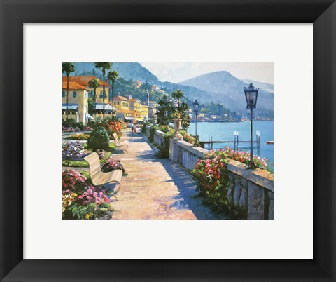 Framed Bellagio Promenade Print