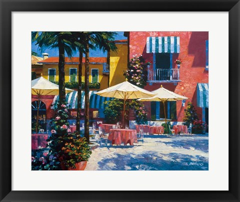 Framed Inn at Lake Garda Print