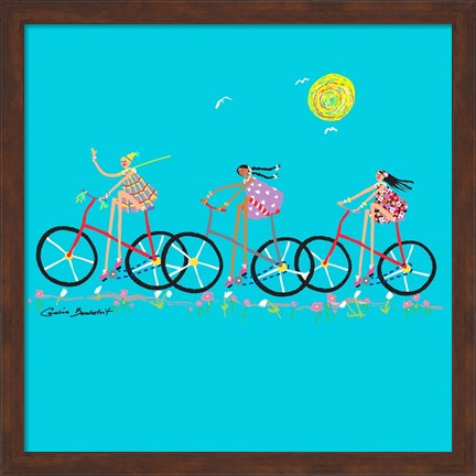 Framed Tour de Girls Print