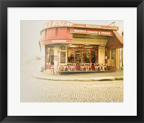 Framed Paris Brasserie Print