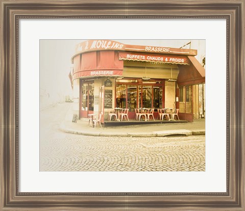 Framed Paris Brasserie Print