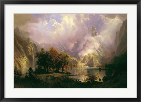 Framed Rocky Mountain Landscape Print